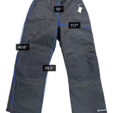 Black Dot Womens Black Water-Resistant Insulated Snow Pants Size M