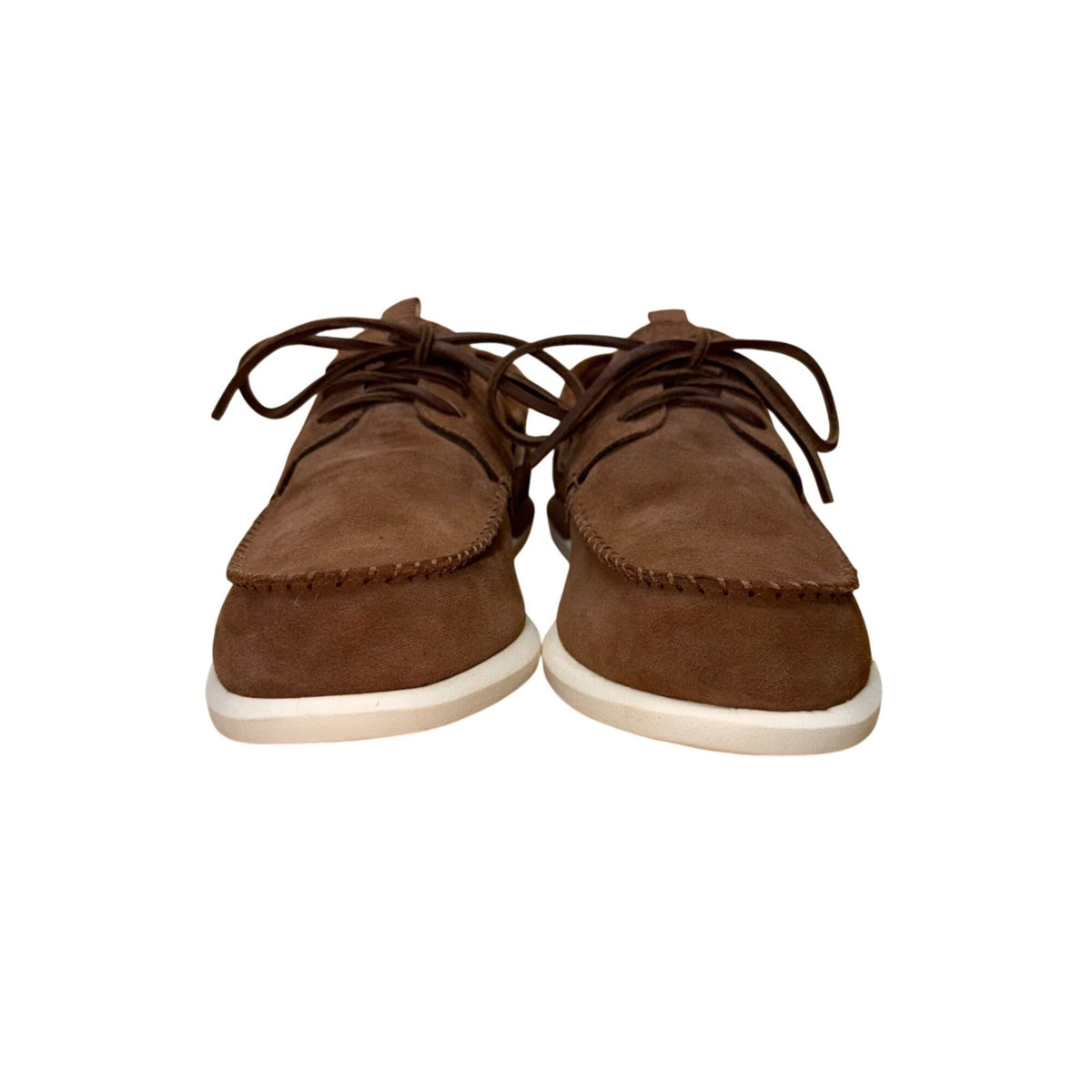 Sperry Men’s Brown Suede Slip-On Plushwave Stitched Moc Toe Boat Shoes Size 10