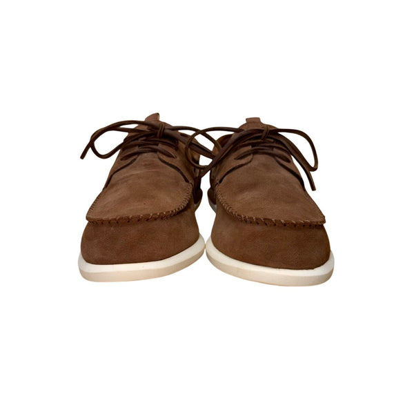 Sperry Men’s Brown Suede Slip-On Plushwave Stitched Moc Toe Boat Shoes Size 10