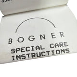 Bogner Womens Black Nylon Embroidered Hooded Jacket Stylish Winter Coat Size 12