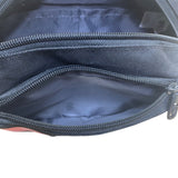 Fila Unisex Black Canvas Adjustable Strap Logo Waist Belt Bag