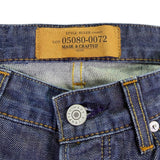 Levis Mens Indigo Cotton Made & Crafted Ruler Straight Denim Jeans Durable