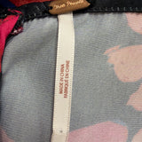 Free People Womens Black Floral Midi Dress Sleeveless Lightweight Size 6