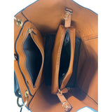 Shein Women’s Faux Leather Black and Brown Tote Shoulder Bag Wallet Bucket Style