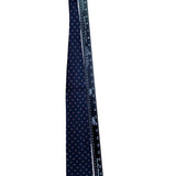 Marc Jeffries Mens Navy Silk Geometric Pattern Tie 100% Handmade Classic Italy