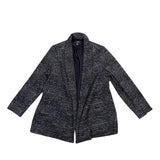Alfani Womens Black & White Textured Open Front Blazer Size 18W
