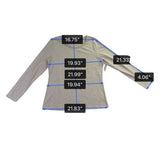 The Limited Womens Beige Perfect Tee Long Sleeve Casual Top Essential Sz XL