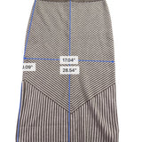 Rachel Zoe Womens Beige Striped Turtleneck Sweater & Maxi Skirt Set S