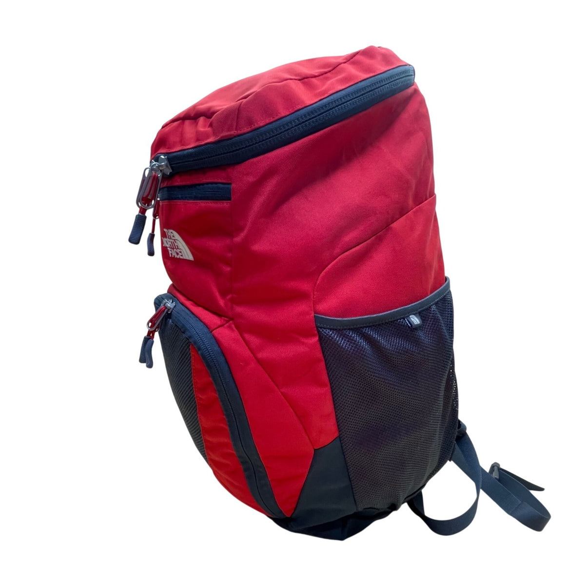 The North Face Unisex Red & Gray Nylon Multiple Compartments Sweeper Backpack