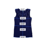 Lauren Ralph Lauren Womens Navy Sleeveless Ruffle Front Top Size SP