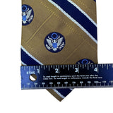 Pride Of America Mens Tan & Navy Necktie The American Bicentennial 1776-1976