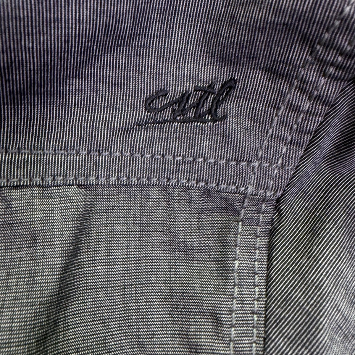 Coastal Long Sleeve Mens Gray Button-Up Shirt With Pockets Size XL