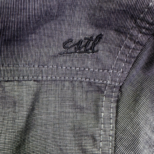Coastal Long Sleeve Mens Gray Button-Up Shirt With Pockets Size XL