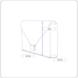 Georgetown Leather Designs Men's Black Leather Wallet Sz S