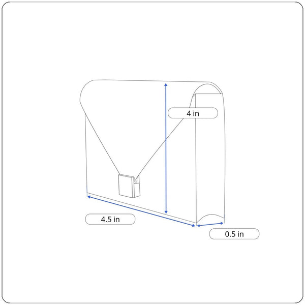 Georgetown Leather Designs Men's Black Leather Wallet Sz S