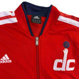 Adidas Mens Red Washington Wizards Track Jacket Full-Zip Casual Wear Size XL