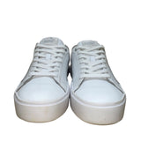 Puma Women’s White Leather Lace-Up Casual Low-Top  Sneakers Size 9