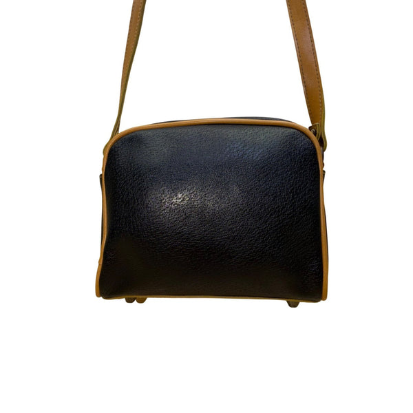 Vintage 80's 90's Esprit Women’s Black & Brown Faux LeatherCrossbody Bag