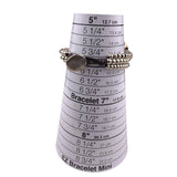 Uno De 50 Womens Silver Tone & Leather Beaded Faux Pearl Bracelet