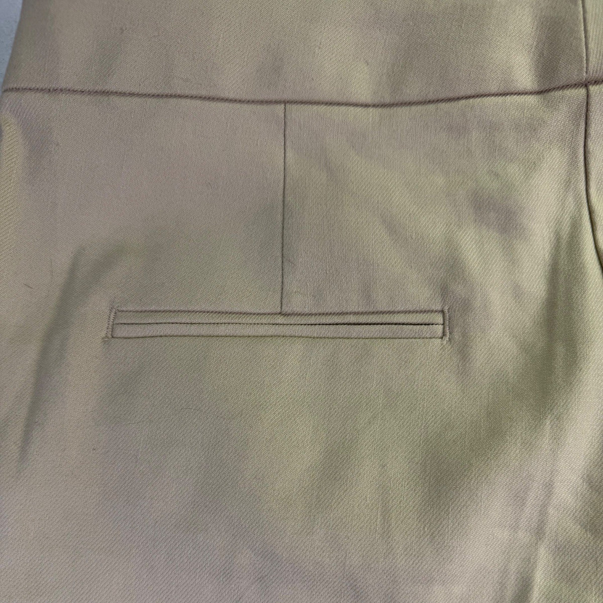 Ann Taylor Womens Beige Linen Blend Flare Dress Pants Size 10P