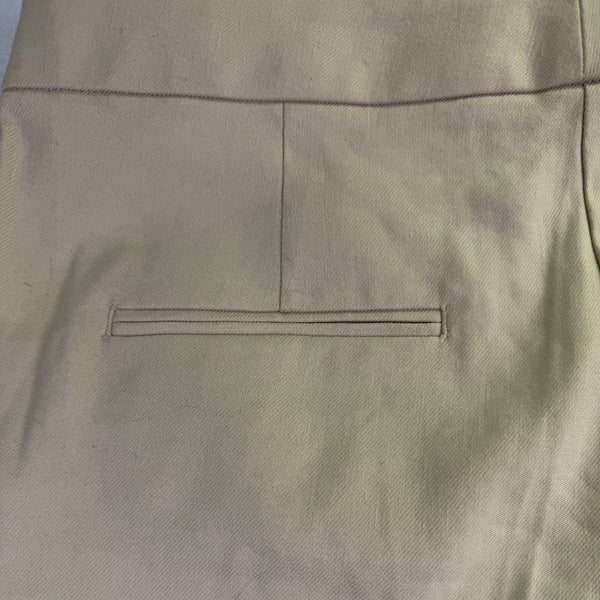 Ann Taylor Womens Beige Linen Blend Flare Dress Pants Size 10P