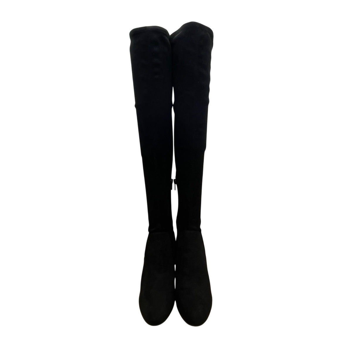 Bar III Women’s Black Suede Block Heel Over-The-Knee Boots Size 8M