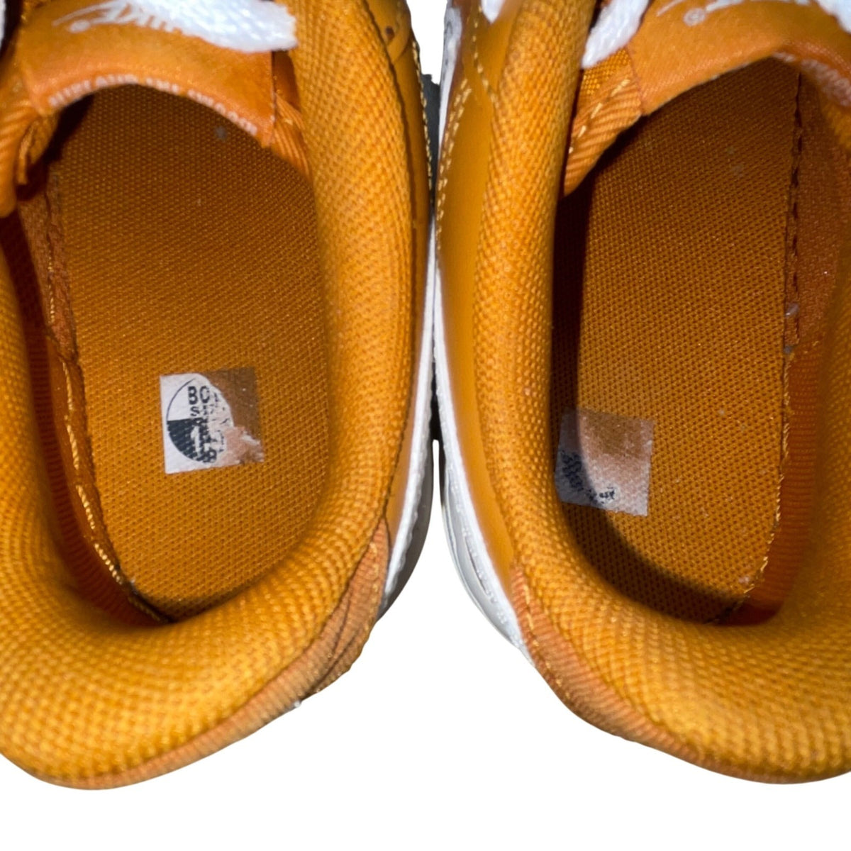 Nike Boys Orange Mesh & White Swoosh Casual Lace-Up Athletic Sneakers Size 1.5Y