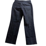 Lee Womens Dark Wash Denim Relaxed Straight-Leg Jeans Mid-Rise Short Size 10