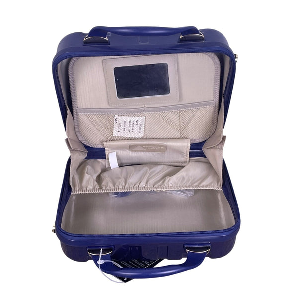 Triforce Unisex Blue Aluminum 2-Piece Luggage Set With Spinner Wheels & TSA Lock