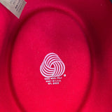 Vintage Dorfman Pasific Red Wool Felt Hat WMetalic  Ribbon