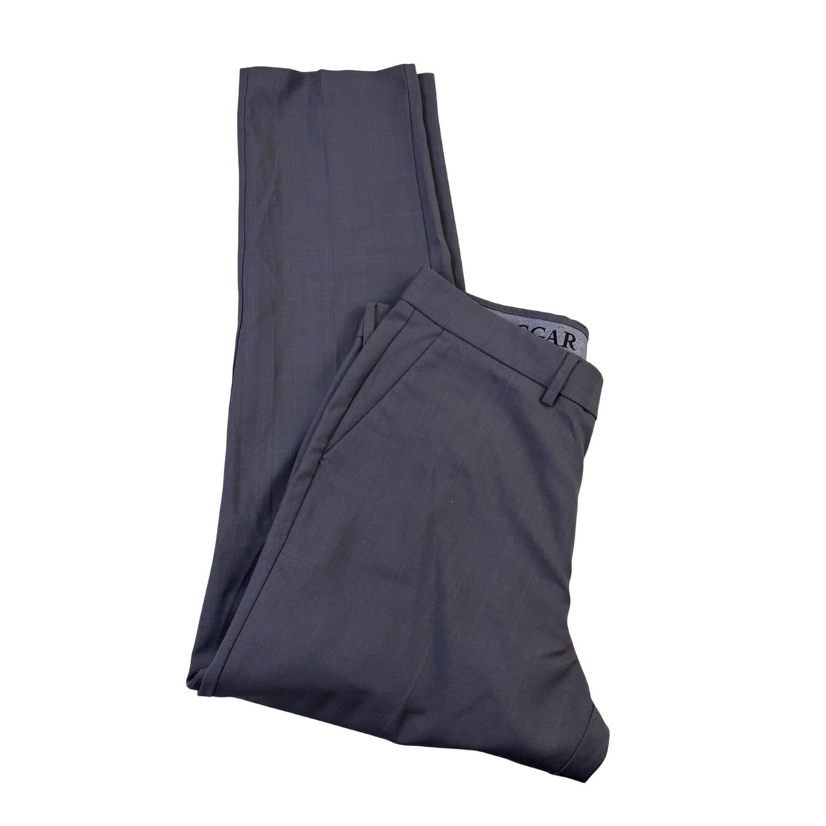 Haggar Mens Grey Dress Pants Formal Classic Fit Size 34/32 