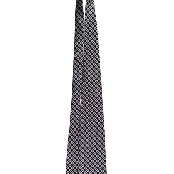 Robert Talbott Mens Burgundy Silk Patterned Tie By Nordstrom Hand Sewn