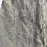 In Loom Womens Olive  Jumpsuit Button-Front Wide Leg Belted Sleeveless Size L