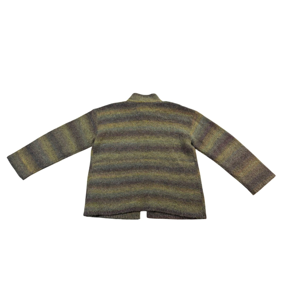 J. Jill Womens Multicolor Wool-Blend Button-Front Cardigan Sweater Size S