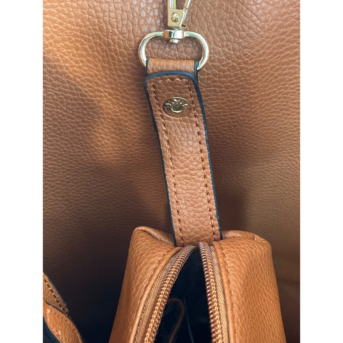 Shein Women’s Faux Leather Black and Brown Tote Shoulder Bag Wallet Bucket Style
