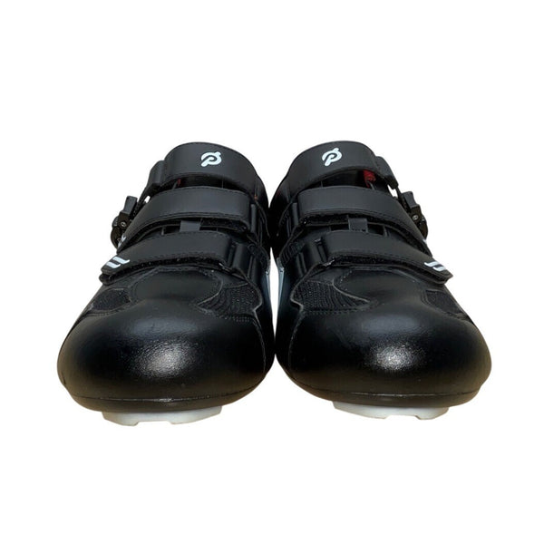 Peloton Men’s Black/White Adjustable Strap Buckle Cycling Shoes Cleats Sz 13US