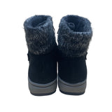 Baretraps Women’s Black Suede Knit Cuff  Waterproof Danna Ankle Boots Size 8.5M