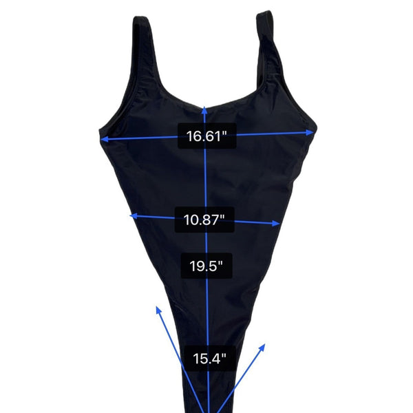 Fashion Nova Womens Black High-Cut Backless 1-Piece Swimsuit Size XL