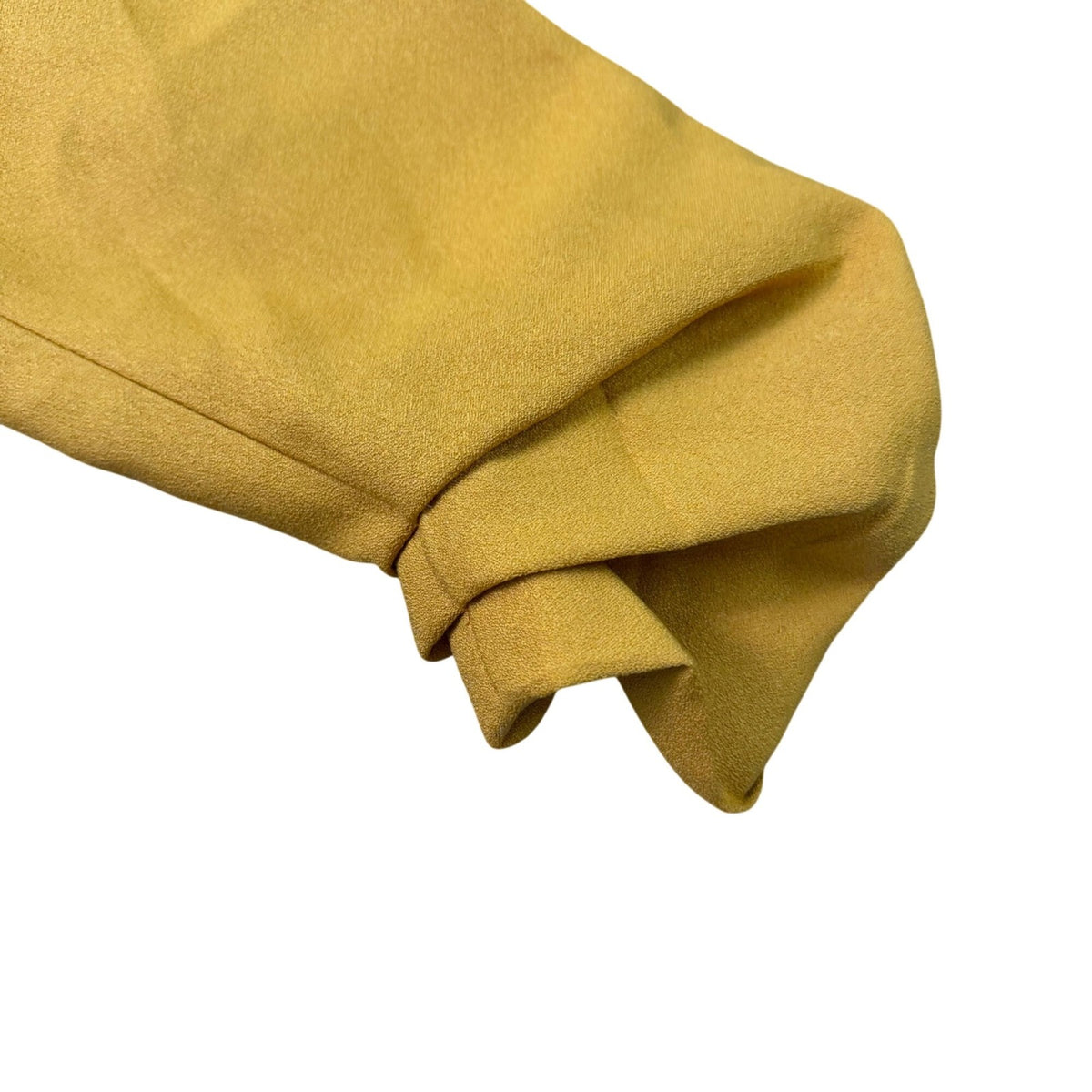 Shinesstar Womens Yellow Polyester Open Front Long Jacket Stylish Layer Size M 