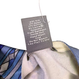 Ann Taylor Womens Blue Silk-Blend Abstract Button-Up Cardigan Size L