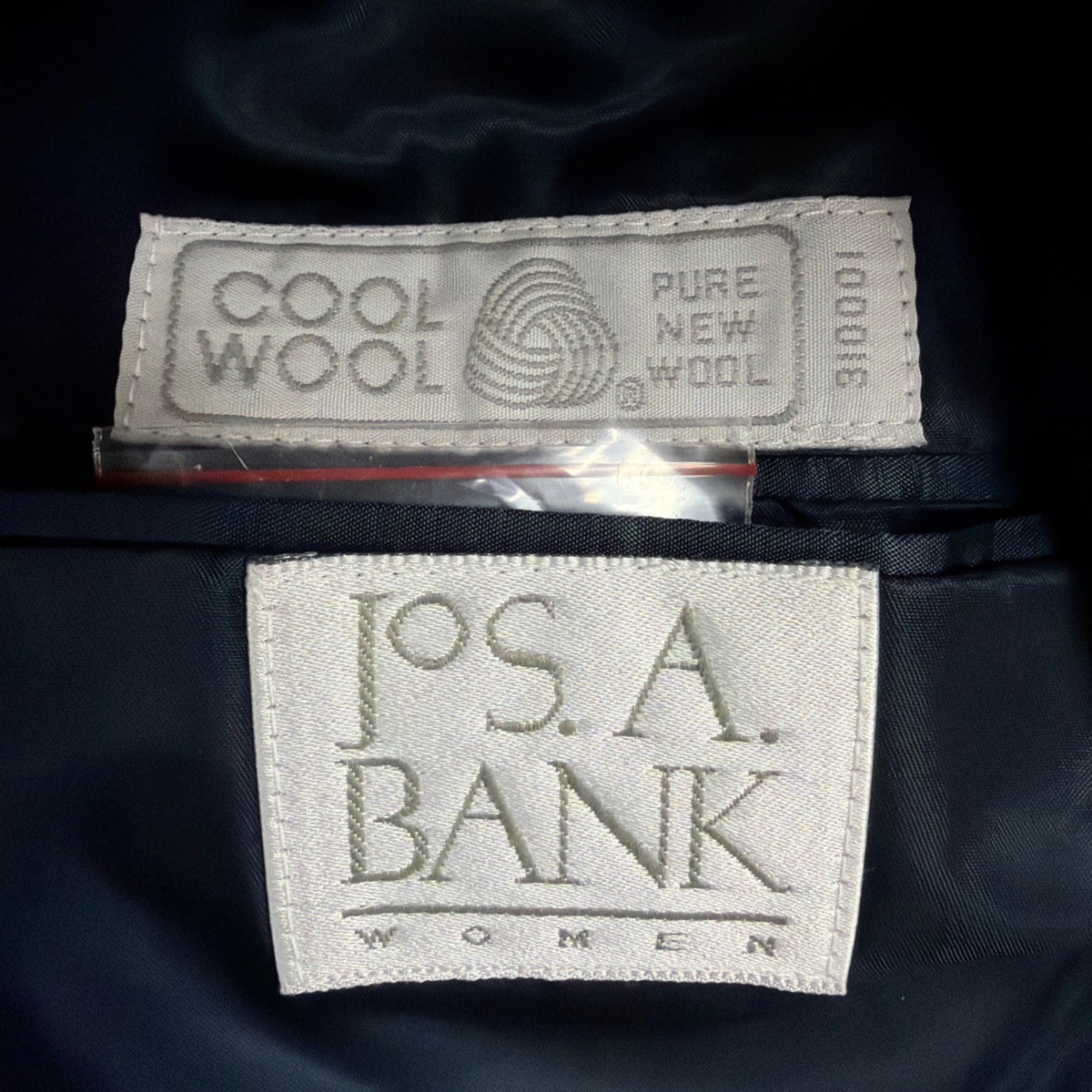 Jos. A. Bank Mens Navy Wool Double-Breasted Blazer Gold Buttons Size 6 Regular