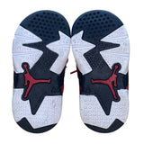 Air Jordan Kids Red Toro Bravo Retro 6 Suede Lace Up Basketball Shoes Size 5C