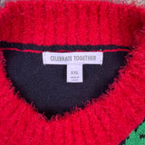Celebrate Together Womens Black Festive Flamingo Holiday Sweater Size XXL