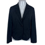 Womens Black Buttoned Blazer Jacket With Pockets Size M