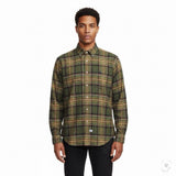 Ralph Lauren Mens Green Plaid Button-Down Shirt Long Sleeve Classic Fit Sz L