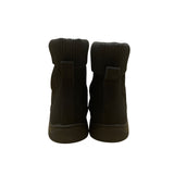 Athlefit Women’s Black Sock-Style Stretchy Collar Slip-On Ankle Boots Size 8