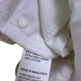 Banjara Womens White Distressed Straight-Leg Jeans With Raw Hem Size 9/28
