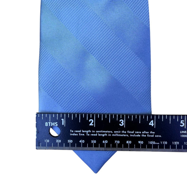 Nautica Mens Blue 100% Silk Striped Pattern Tie Classic Formal Design
