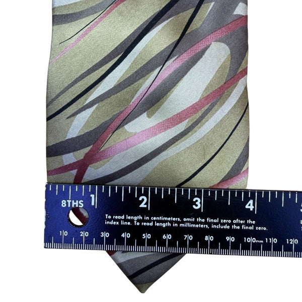 J. Garcia Mens Green Multicolor Silk Tie Wetlands I Limited Edition Collection 4