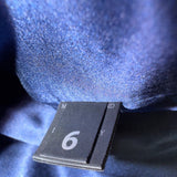 Hannah Marshall  Navy Silk Strapless Mini Bustier Dress Elegant & Fitted Sz 6